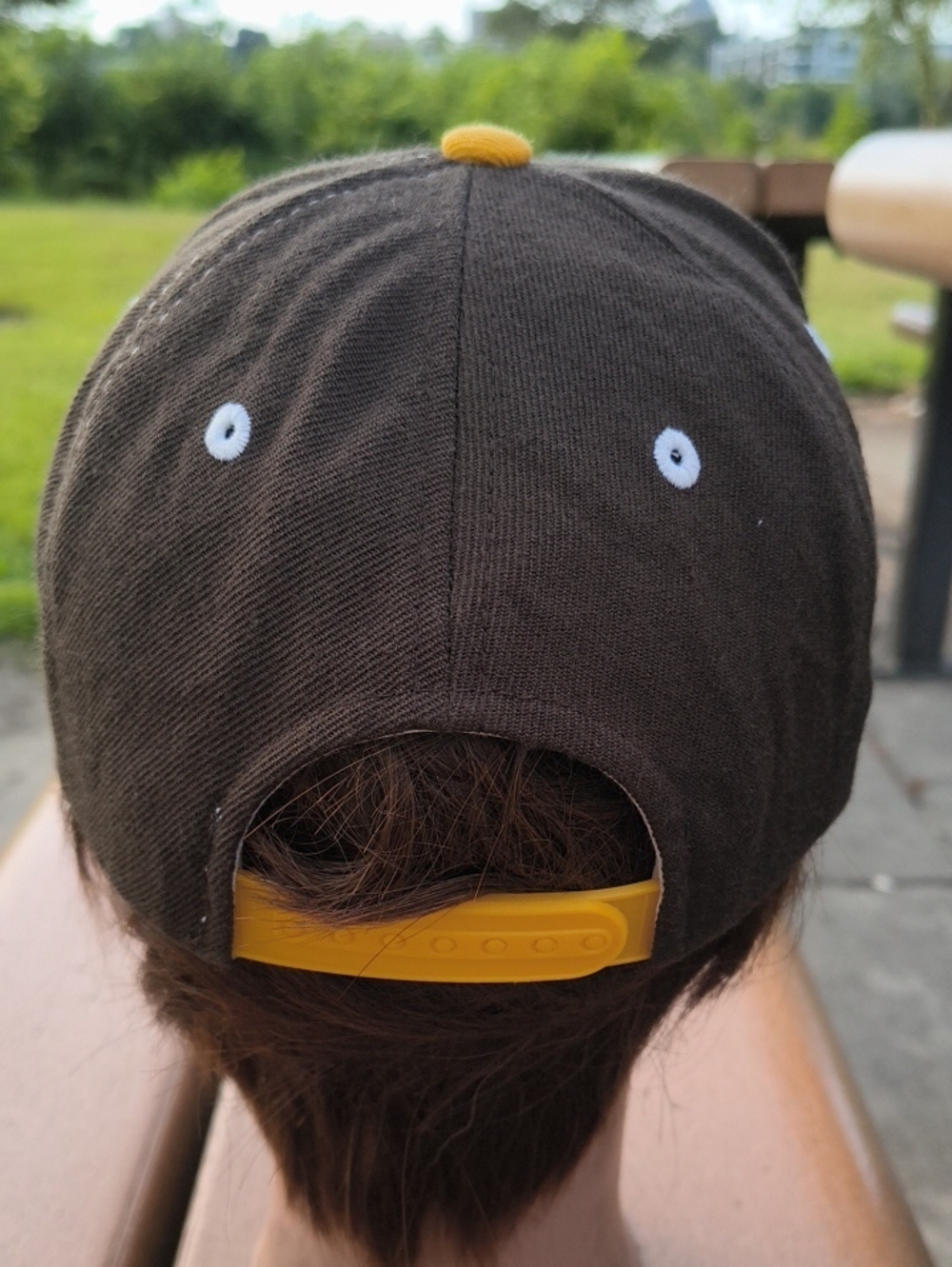 Ncaa Wyoming Cowboys Front Runner Dark Brown/Chocolate Snapback Cap Hat View 4